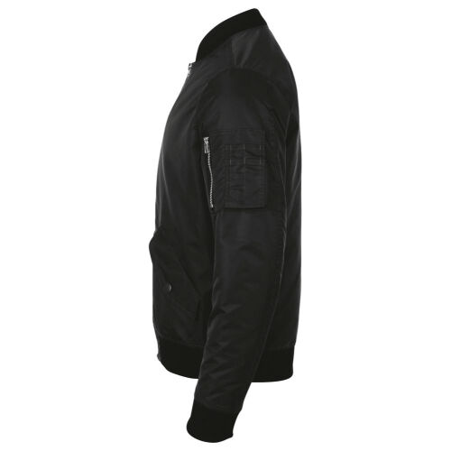 Куртка бомбер унисекс Rebel черная, размер XXL 3