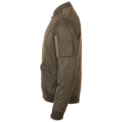 Куртка бомбер унисекс Rebel коричневая, размер S 3