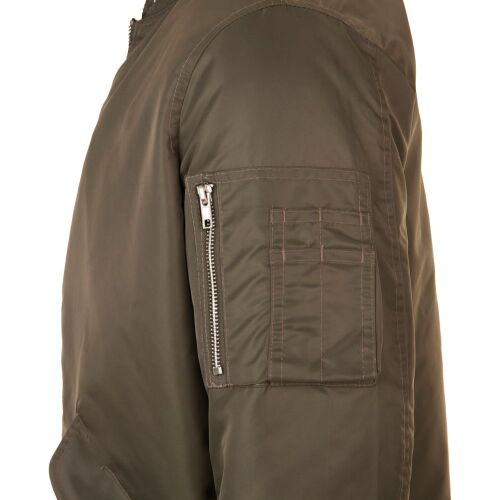 Куртка бомбер унисекс Rebel коричневая, размер S 4