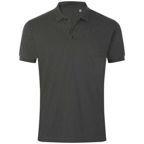 Рубашка поло мужская Brandy Men, темно-серая с белым, размер S 1
