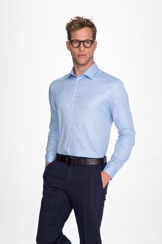 Рубашка мужская Brody Men голубая, размер 3XL 4