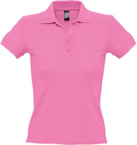 Рубашка поло женская People 210 «розовая орхидея», размер XL 1