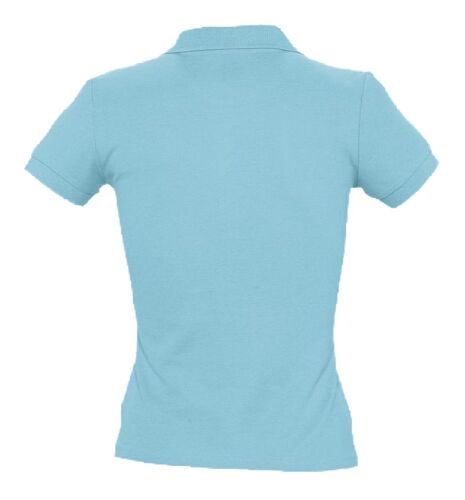 Рубашка поло женская People 210 бирюзовая, размер XL 2