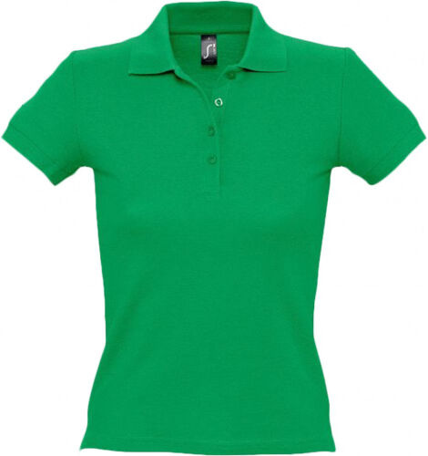 Рубашка поло женская People 210 ярко-зеленая, размер XL 1