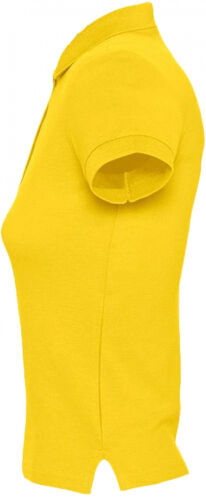Рубашка поло женская People 210 желтая, размер L 3