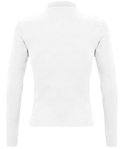 Рубашка поло женская с длинным рукавом Podium 210 белая, размер  2