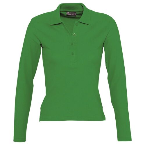 Рубашка поло женская Podium ярко-зеленая, размер M 1
