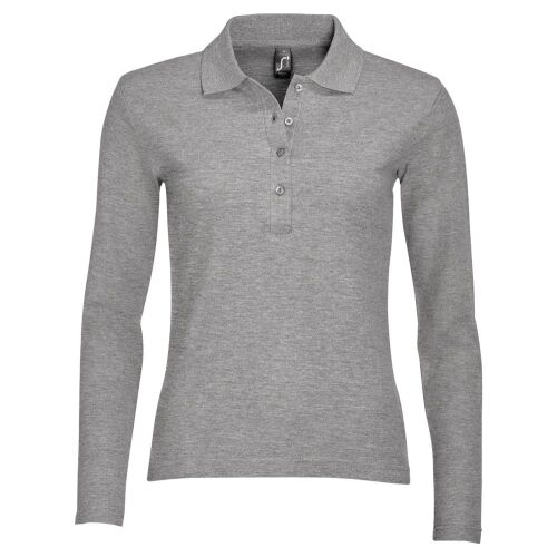 Рубашка поло женская Podium серый меланж, размер L 1