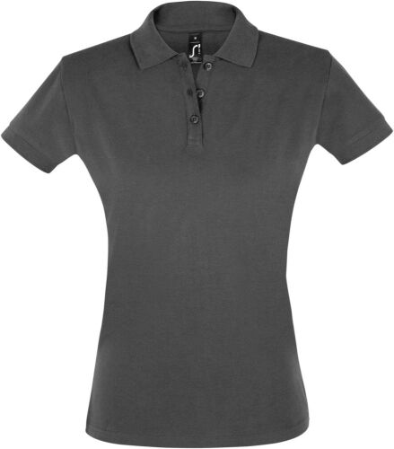 Рубашка поло женская Perfect Women 180 темно-серая, размер M 1