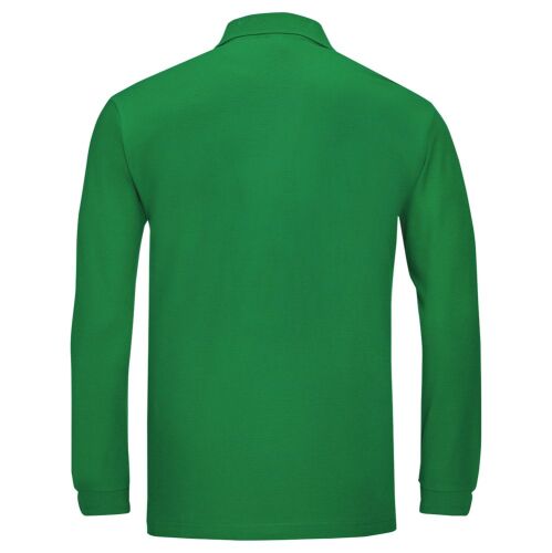 Рубашка поло мужская с длинным рукавом Winter II 210 ярко-зелена 2
