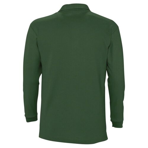 Рубашка поло мужская с длинным рукавом Winter II 210 темно-зелен 2