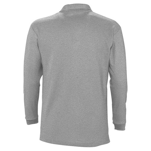 Рубашка поло мужская с длинным рукавом Winter II 210 серый мелан 2