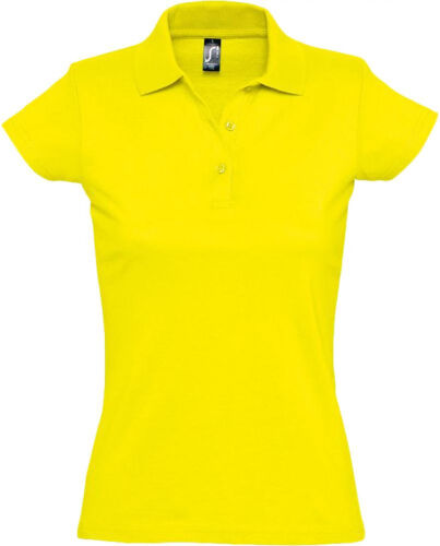 Рубашка поло женская Prescott women 170 желтая (лимонная), разме 1