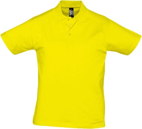 Рубашка поло мужская Prescott men 170 желтая (лимонная), размер  1