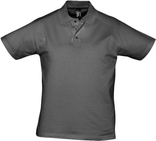 Рубашка поло мужская Prescott men 170 темно-серая, размер S 1