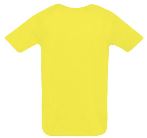 Футболка унисекс Sporty 140 лимонно-желтая, размер XXs 2