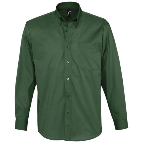 Рубашка мужская с длинным рукавом Bel Air темно-зеленая, размер  1