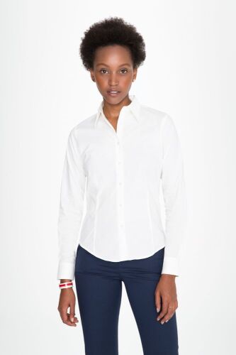 Рубашка женская с длинным рукавом Eden 140 белая, размер XS 5