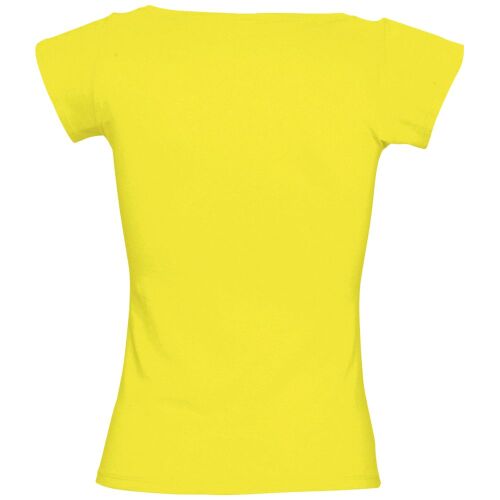 Футболка женская с глубоким вырезом Melrose 150 лимонно-желтая,  2