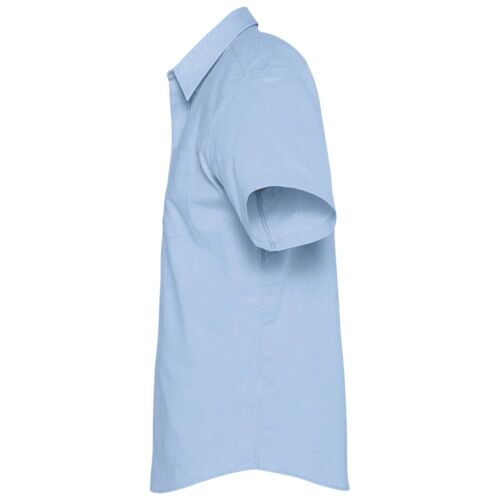 Рубашка мужская с коротким рукавом Brisbane голубая, размер Xxxl 3