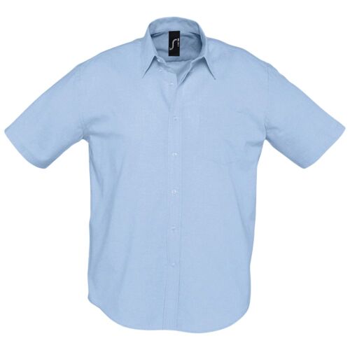 Рубашка мужская с коротким рукавом Brisbane голубая, размер S 1