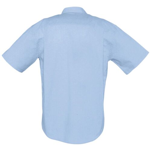 Рубашка мужская с коротким рукавом Brisbane голубая, размер Xxxl 2