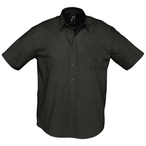 Рубашка мужская с коротким рукавом Brisbane черная, размер XXL 1
