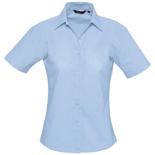 Рубашка женская с коротким рукавом ELITE голубая, размер S  1