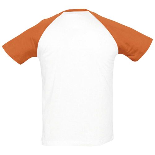 Футболка мужская двухцветная Funky 150, белый/оранжевый, размер  2