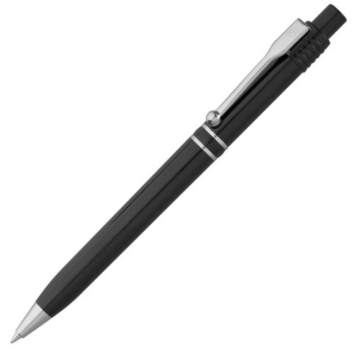 Ручка шариковая Raja Chrome, черная 1