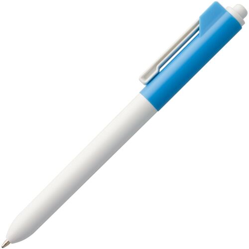 Ручка шариковая Hint Special, белая с голубым 2