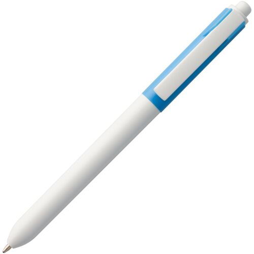 Ручка шариковая Hint Special, белая с голубым 3