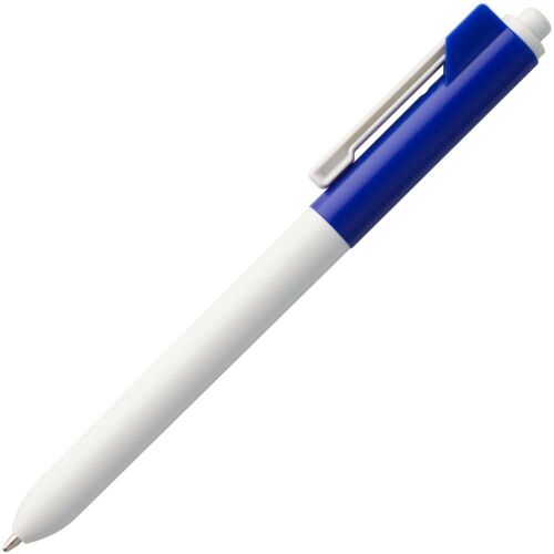 Ручка шариковая Hint Special, белая с синим 2