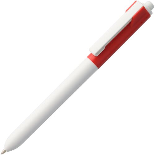 Ручка шариковая Hint Special, белая с красным 1