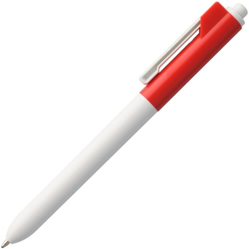 Ручка шариковая Hint Special, белая с красным 2