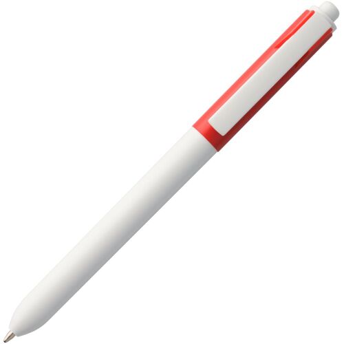 Ручка шариковая Hint Special, белая с красным 3