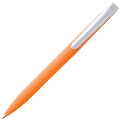 Ручка шариковая Pin Soft Touch, оранжевая 2