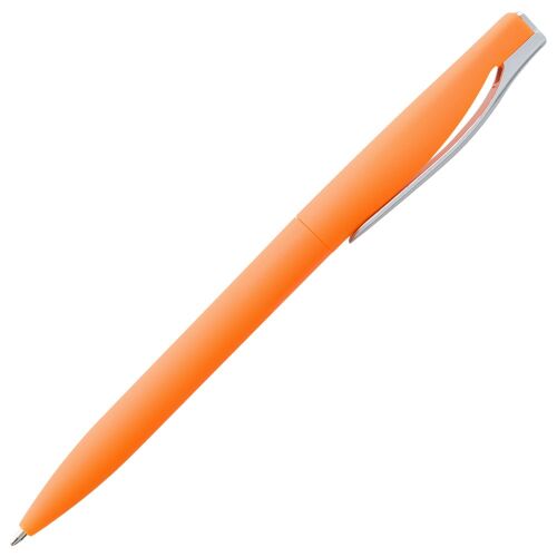 Ручка шариковая Pin Soft Touch, оранжевая 3