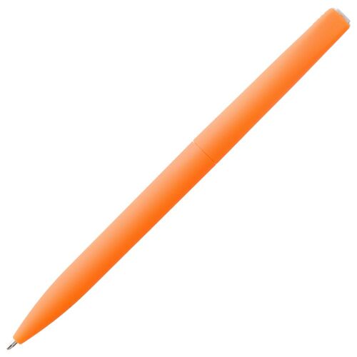 Ручка шариковая Pin Soft Touch, оранжевая 4