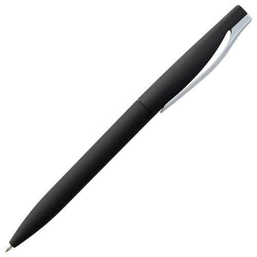 Ручка шариковая Pin Soft Touch, черная 3