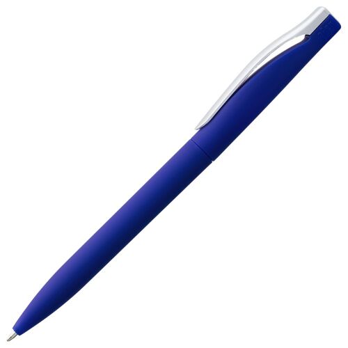 Ручка шариковая Pin Soft Touch, синяя 5