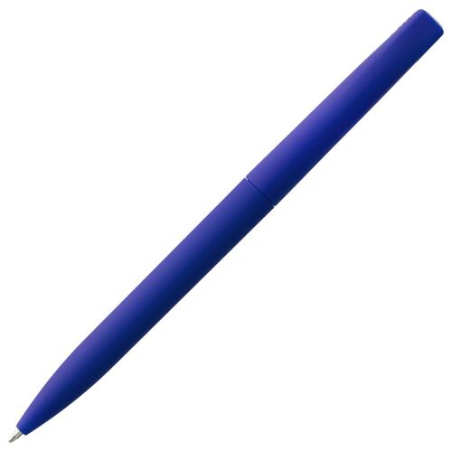 Ручка шариковая Pin Soft Touch, синяя 4