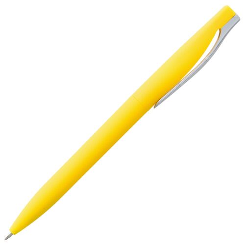 Ручка шариковая Pin Soft Touch, желтая 3