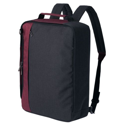 Рюкзак для ноутбука 2 в 1 twoFold, серый с бордовым 9