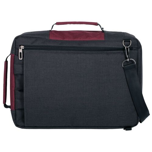 Рюкзак для ноутбука 2 в 1 twoFold, серый с бордовым 3
