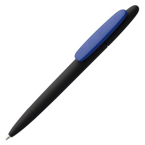 Ручка шариковая Prodir DS5 TRR-P Soft Touch, черная с синим 1