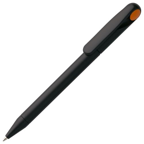 Ручка шариковая Prodir DS1 TMM Dot, черная с оранжевым 1