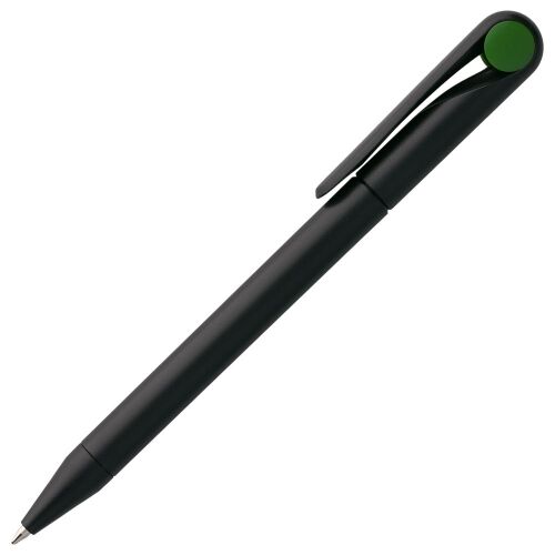 Ручка шариковая Prodir DS1 TMM Dot, черная с зеленым 2