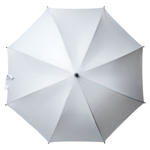 Зонт-трость Standard, белый с серебристым внутри 2