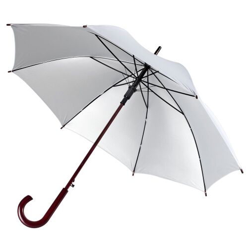 Зонт-трость Standard, белый с серебристым внутри 1